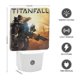 thumbnail image 2 of Titanfall / Caída de Titán Luz nocturna LED con sensor de anochecer a amanecer para dormitorio, baño, pasillo, escaleras - Lámpara LED nocturna de enchufe, 0.5W - 1 pieza, 2 of 6