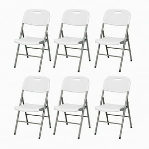 Rutta - Pack 6 Silla Plegable Portátil Blanca