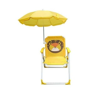 Babyluna - Silla Plegable Para Niños Con Sombrilla Para Camping León