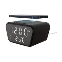 Click Ventas - Reloj Despertador Con Cargador Inalámbrico Y Termómetro