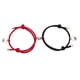thumbnail image 5 of Par pulseras unisex para parejas cuerda roja y negra con imán, 5 of 6
