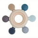 thumbnail image 3 of Baby Teething Toys Silicone Rudder With Wooden Ring Soothe Silicone Teether BPA Free Babies Gums Grip Toys , Food Grade Silicone Chew Baby Toys, Soft Texture, Easy To Hold And Clean, Shower Gift For, 3 of 3
