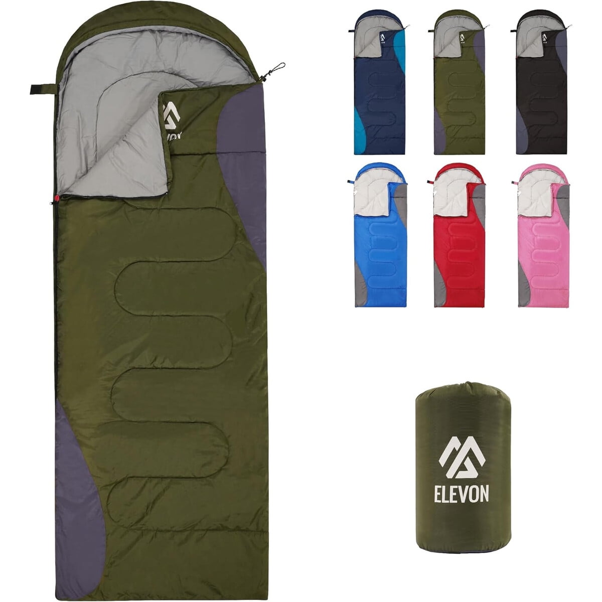 Saco De Dormir Elevon 1 Persona 220x80cm Impermeable Liviano