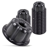 Moldes Pequeños Para Flanes De Plástico Horneables Pan O'Creme, Paquete De 25