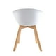 thumbnail image 5 of Pack x4 Sillas de Comedor con Apoyabrazos Tulip Blanca Midtown blanco, 5 of 7