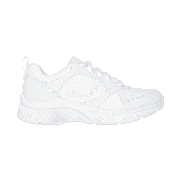 ZAPATILLAS ESCOLARES BLANCAS JUVENIL SKECHERS MICROSPEC PLUS | 302636L-WHT - Talla 34