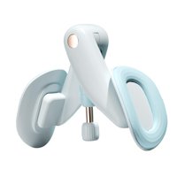 Magideal - Ejercitador De Muslos Fortalecedor De Piso Pierna Ajustable Del Entrenador Muslo Maestro Tóner Muscular Para Uso Doméstico Equipo De Ejercicio Físico Azul