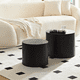 thumbnail image 3 of Nested table set 2 pieces, MDF coffee table set Living room/lounge area, black, 3 of 3