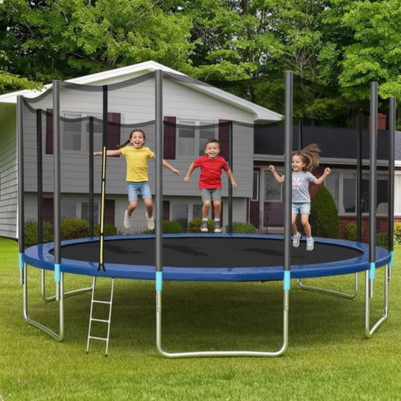 Babyluna - Cama Elástica Saltarina 244cm Con Malla Y Escalera