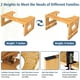 thumbnail image 2 of Taburete para inodoro King Pavonini Bamboo Squat de 18 cm y 23 cm, ajustable, 2 of 7