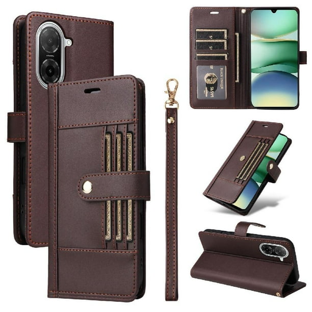 FOXDOCK Funda tipo Cartera para Xiaomi Redmi A5 4G – Cubierta de Cuero PU con Múltiples Ranuras, Bolsillo para Efectivo y Correa de Muñeca