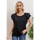 thumbnail image 2 of Polera Mujer Manga Corta Semi Formal Casual Con Volantes 317, 2 of 3