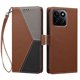 thumbnail image 3 of Cartera Plegable para Honor 200 Smart, PU Tricolor con Ranuras, Marrón, 3 of 6