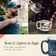 thumbnail image 5 of Taza de café de cerámica, estilo Camp Casual, de inspiración retro, 450 ml, 5 of 9