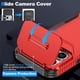 thumbnail image 3 of Funda Resistente para iPhone 17 Pro con Tapa Deslizante y Protección Militar Rojo, 3 of 6