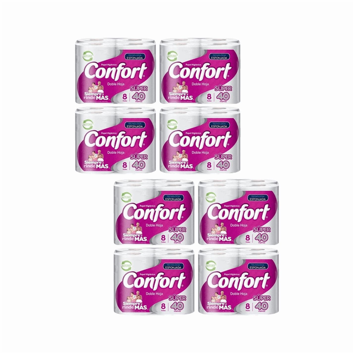 Manga De Confort Doble Hoja 40mts Pack 64 Rollos