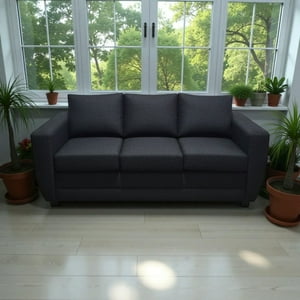 Diseños Valestrini - Sofa Sodi Tres Cuerpos Lino Negro