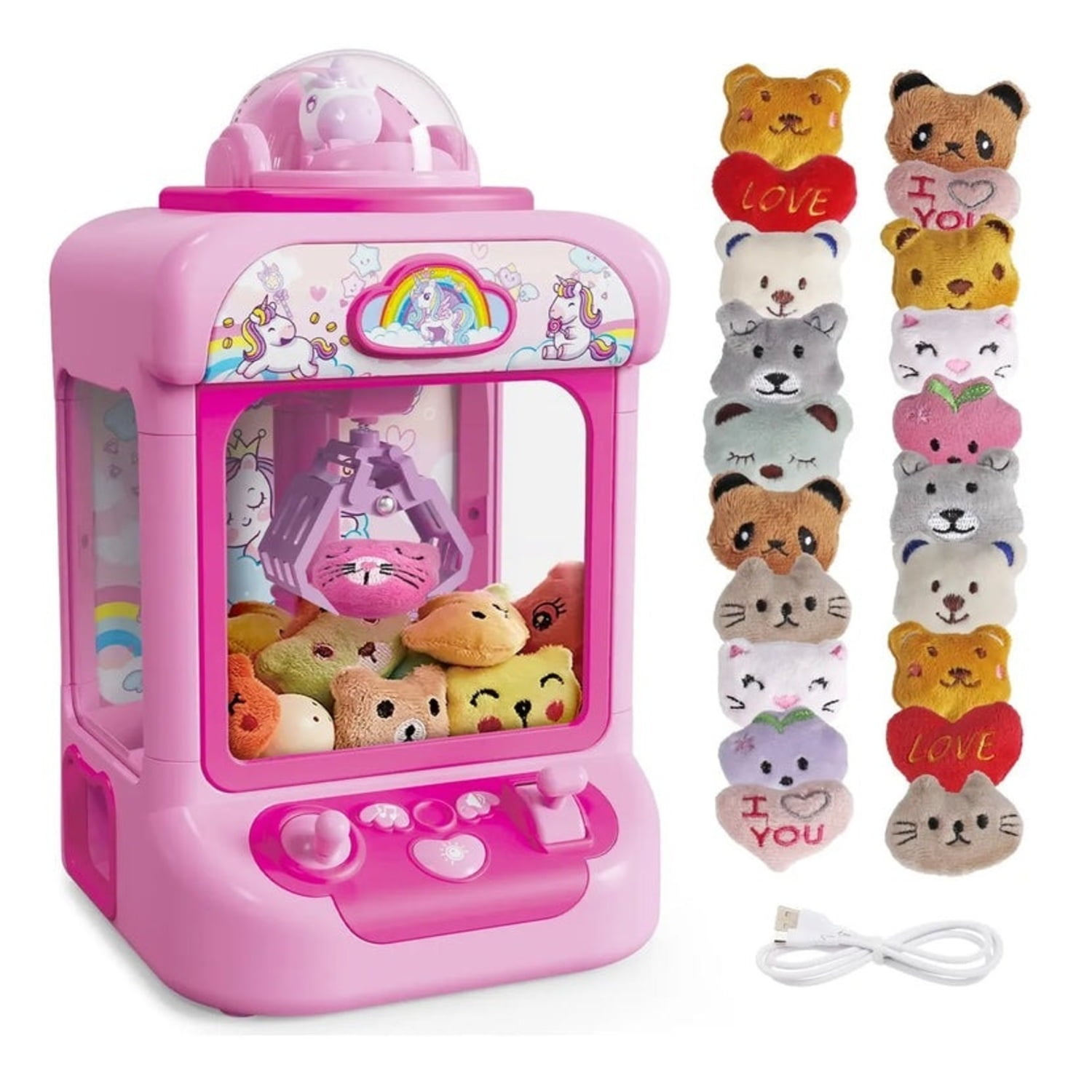 Genérico - Maquina Agarra Peluches Unicornio