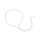 thumbnail image 1 of Colgante Collar Largo Regulable Medida Ajustable Minimalista Plateado, 1 of 3