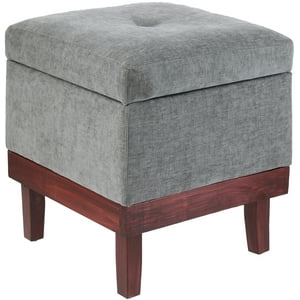Máxima Design - Pouf Baúl Emilia Gris Claro Altea 45X45X46 Cm