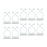 Magideal - 10X Clip De Pared De Escalada De Plantas Vines Tracción Soporte Invisible Fijador De Plantas Clips De Fijación De Pared De Escalada Para Decoraciones , M Blanco