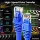 thumbnail image 3 of Cable Ethernet GEARit Cat6 Paquete de 10 Unidades de 46 cm Azul, 3 of 9
