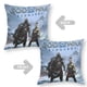 thumbnail image 2 of God of Wars Fundas de almohada de terciopelo con tema, regalos de funda de almohada, decoración para el hogar, cojín de lanzar, regalo de cumpleaños para fans y parejas. 40cm x 40cm., 2 of 6
