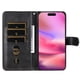 thumbnail image 4 of Funda con Cremallera para iPhone 16 Plus, Carcasa Cartera de Cuero PU con Soporte y Tarjetero, 4 of 6
