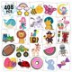 thumbnail image 1 of Tatuajes Temporales para Niños PARTYWIND 408PCS Estilos Mixtos, 1 of 6