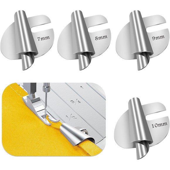 Prensatelas TIGARI para Dobladillo Enrollable Set 4 Piezas 7-10 mm
