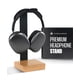 thumbnail image 1 of Soporte para auriculares COREMEMDEND Universal de madera maciza con almacenamiento, 1 of 9