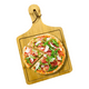 thumbnail image 3 of Tabla Madera Tablas Picoteo Plato De Madera Tabla Pizza 36cm Lisa Marrón Claro, 3 of 3