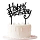 thumbnail image 1 of Topper Para Pastel De Acrílico Negro Feliz Cumpleaños, 1 of 8