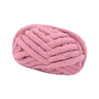 Magideal - Hilo De Lana Gruesa Para Ganchillo Tejido Manual Alfombras Cestas Camas Para Mascotas Poliéster Lavable Apto Para Creaciones De Invierno Regalos Artes Rosa Melocotón