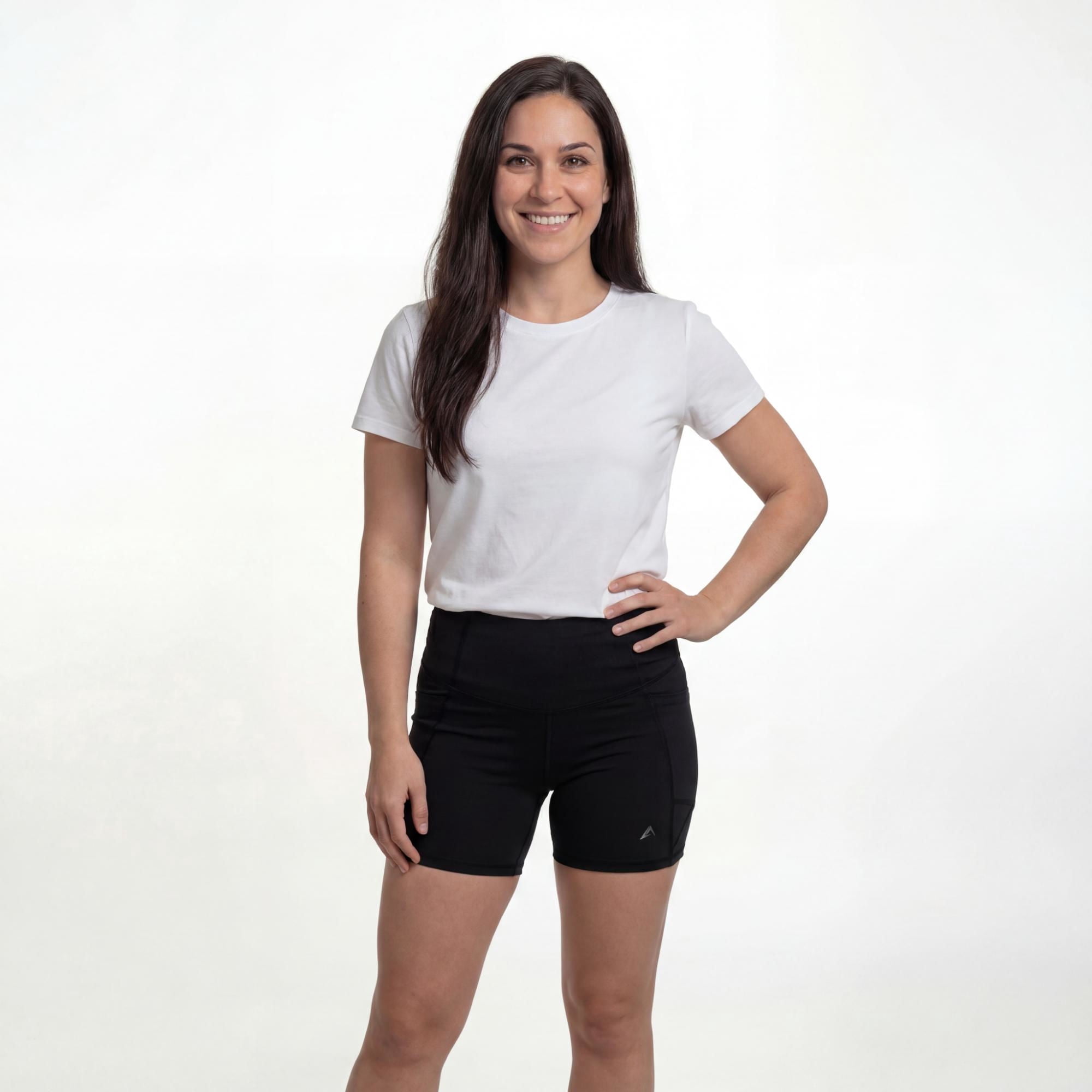 Calza Corta Mujer Negro S