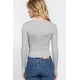 thumbnail image 4 of Suéter con Cuello en V y Detalle de Lazo Fruncido, 4 of 5