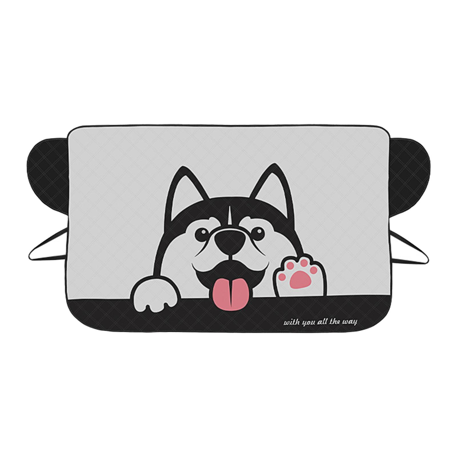 Ioensy - Cubierta Protectora Para Parabrisas De Coche, Cubierta Protectora Para Nieve, Para Sedán, Furgoneta, Suv, Perro