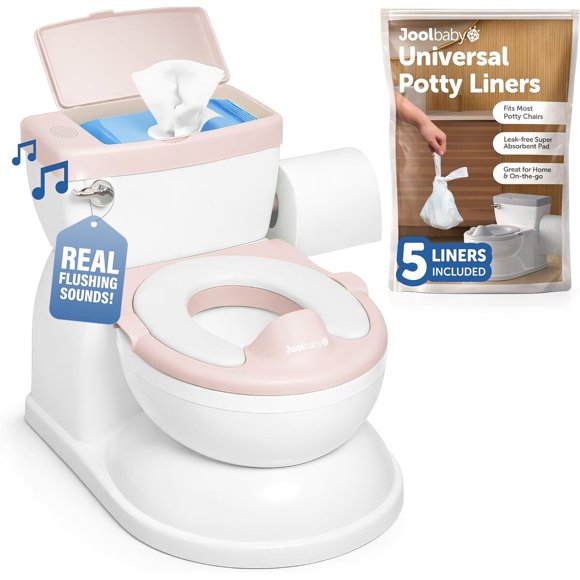 Jool Baby Real Feel Plus Realistic-Looking 2-in-1 Potty, Pink