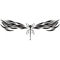 Rienda Libre Graphics - Decomural Tribal Dragonfly Insects Ws-18245
