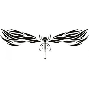 Rienda Libre Graphics - Decomural Tribal Dragonfly Insects Ws-18245