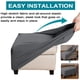 thumbnail image 3 of Funda otomana cuadrada grande, elástica, para reposapiés y taburete, protectores de muebles, 3 of 7
