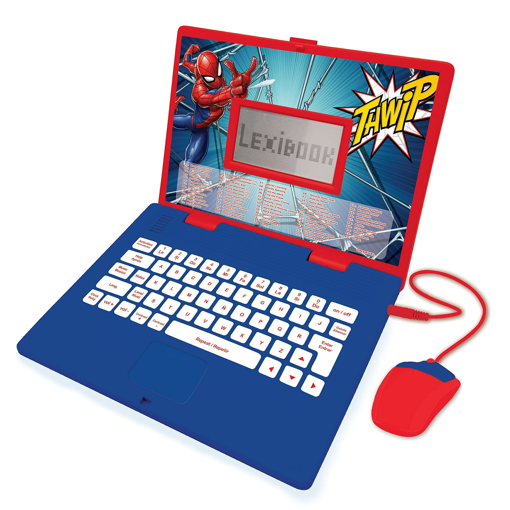 Lexibook Educativo Bilingüe Para Computadora Portátil Spider-man Para Niños