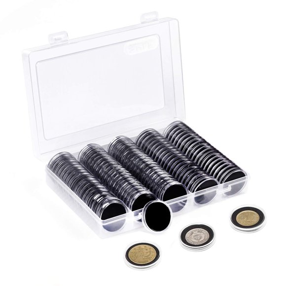Cápsulas de monedas SPLF 100 uds 30 mm con caja y juntas
