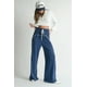 thumbnail image 5 of Saronite Pantalones de Algodón de Cintura Suave con Cordón Ajustable, Color Azul Marino (para Mujer), 5 of 5
