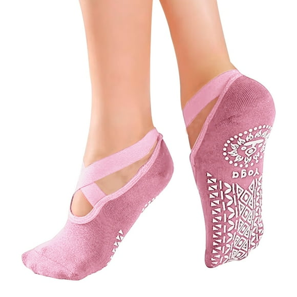 Calcetines De Yoga Pilates Antideslizantes Rosado