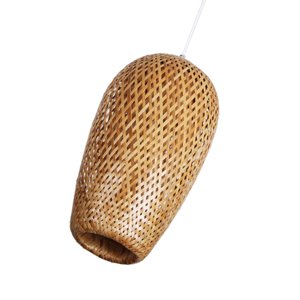 Ioensy - Lámpara Colgante De Bambú Para Accesorios De Iluminación, Pantalla Para Dormitorio De Cocina