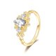 thumbnail image 1 of Anillos de Moissanita para Mujer Color D Claridad VVS1 Anillo de Diamante de Oro de 1 Quilate Anillo de Aniversario y Boda de Plata Esterlina 925 Talla 5-9, 1 of 9