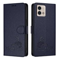 Funda Tipo Cartera Foxdock Para Motorola Moto G Stylus 2023 5G Con Soporte, Ranuras, Rfid, Diseño De Gato