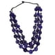 thumbnail image 5 of Collar Bohemio Collar Babero Collar De Cuentas De Madera Para Mujer Dama Boda Azul Real, 5 of 5
