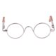 thumbnail image 2 of 1/3 BJD Hippy Gafas Redondas Gafas Para SD DOD Doll Marco Plateado Lente Transparente, 2 of 3